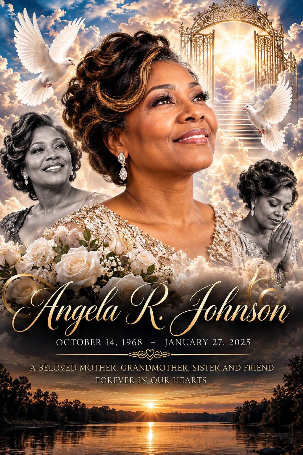 Angela Johnson memorial plaque